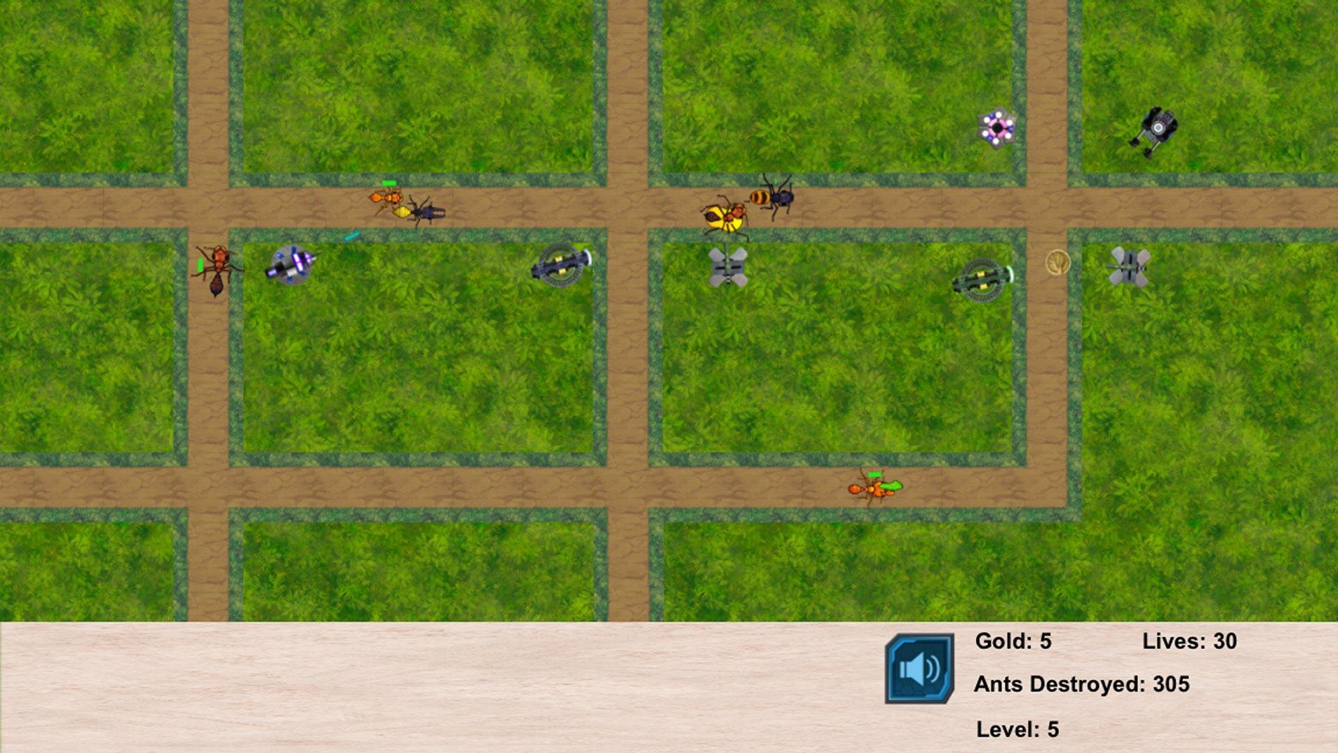 Defeat the Ants TD Game Screenshot