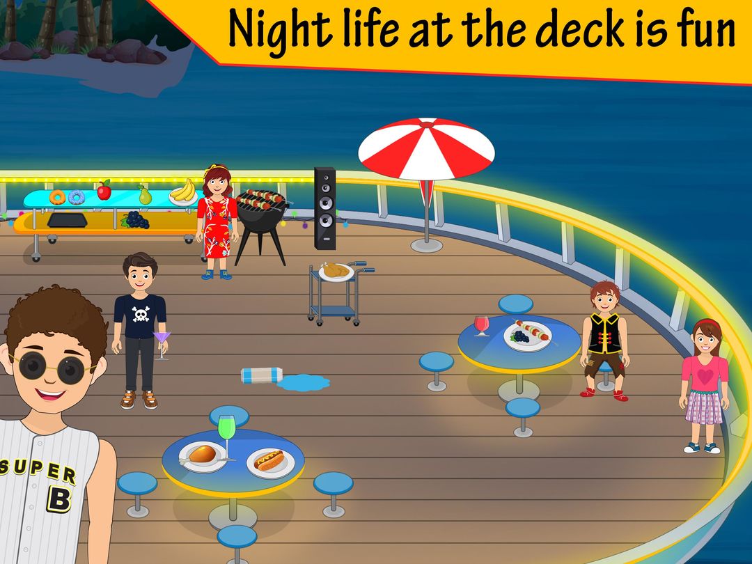 Screenshot of Pretend Play Cruise Trip: Town Fun Vacation Life