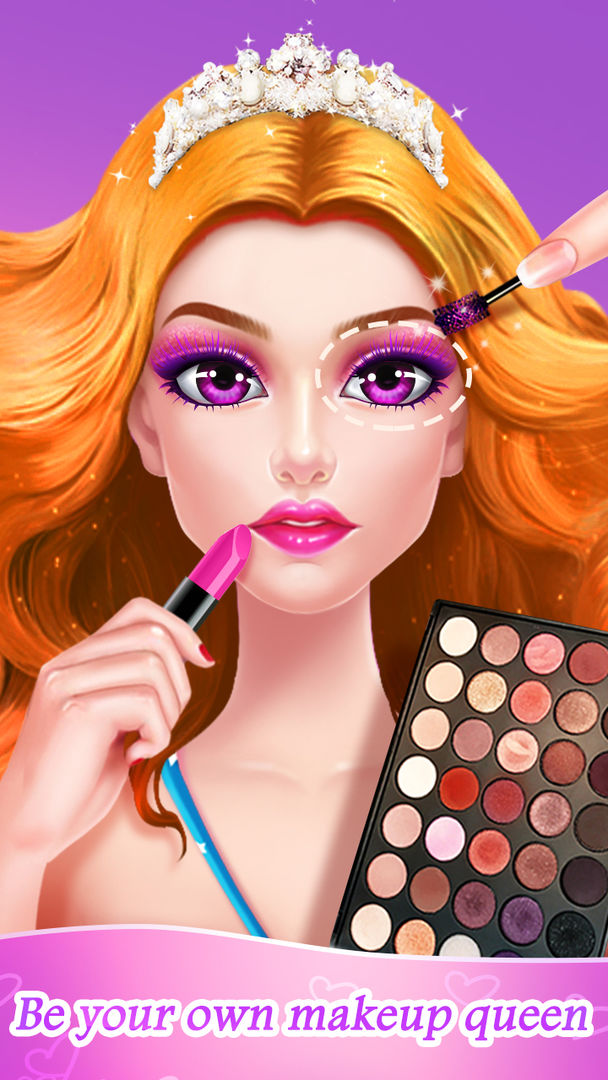 Superstar Makeup Salon - Girl Dress Up 게임 스크린 샷