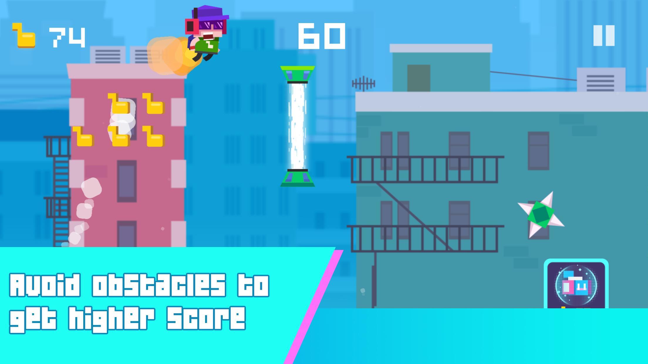 Scream Flying - Eighth Note Go Game Screenshot