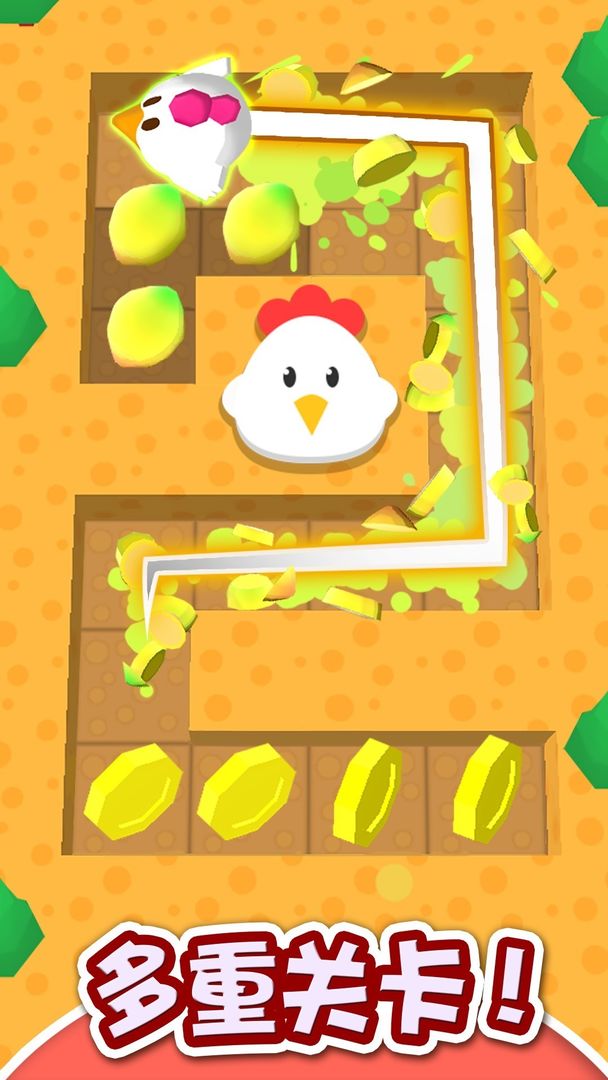 小鸡切水果 screenshot game