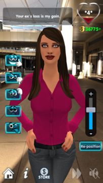 My Virtual Girlfriend AR Game Screenshot