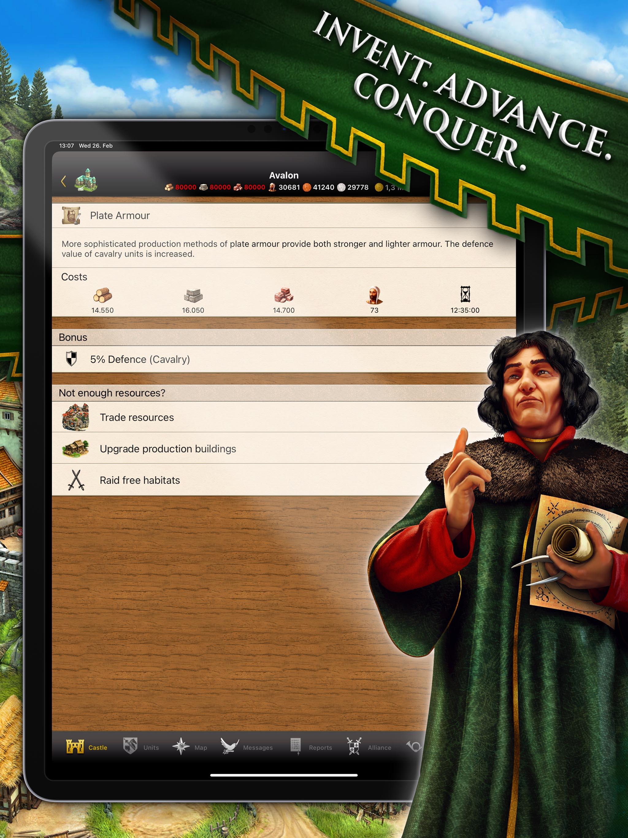 Lords & Knights - Medieval MMO Game Screenshot