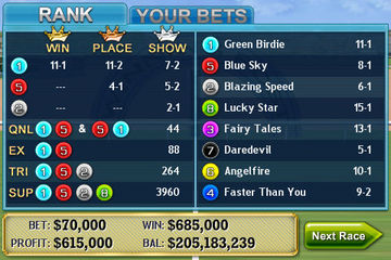 Virtual Horse Racing 3D Game Screenshot