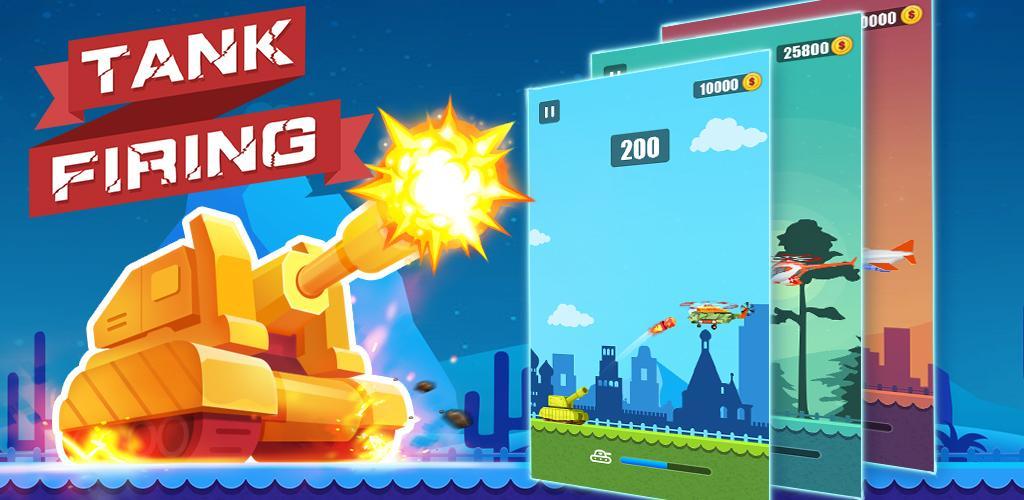 Banner of Tank Firing - Tank Game 