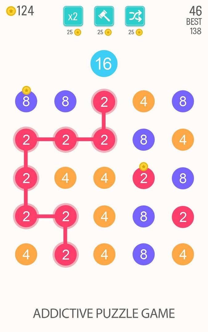 Screenshot of 2 For 2: Connect the Numbers