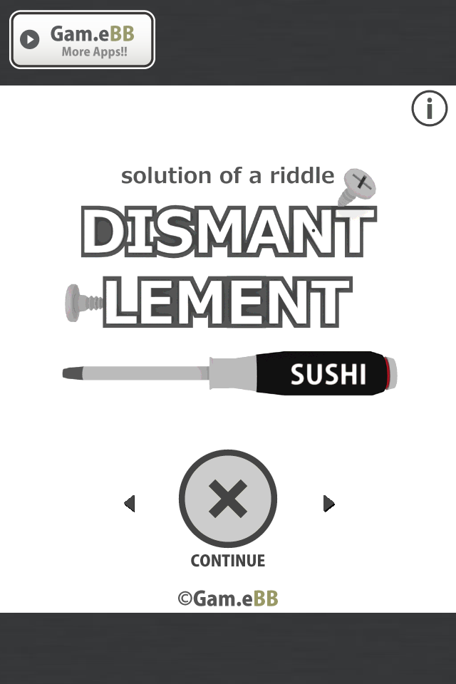 [Puzzle] Dismantlement SUSHI Game Screenshot
