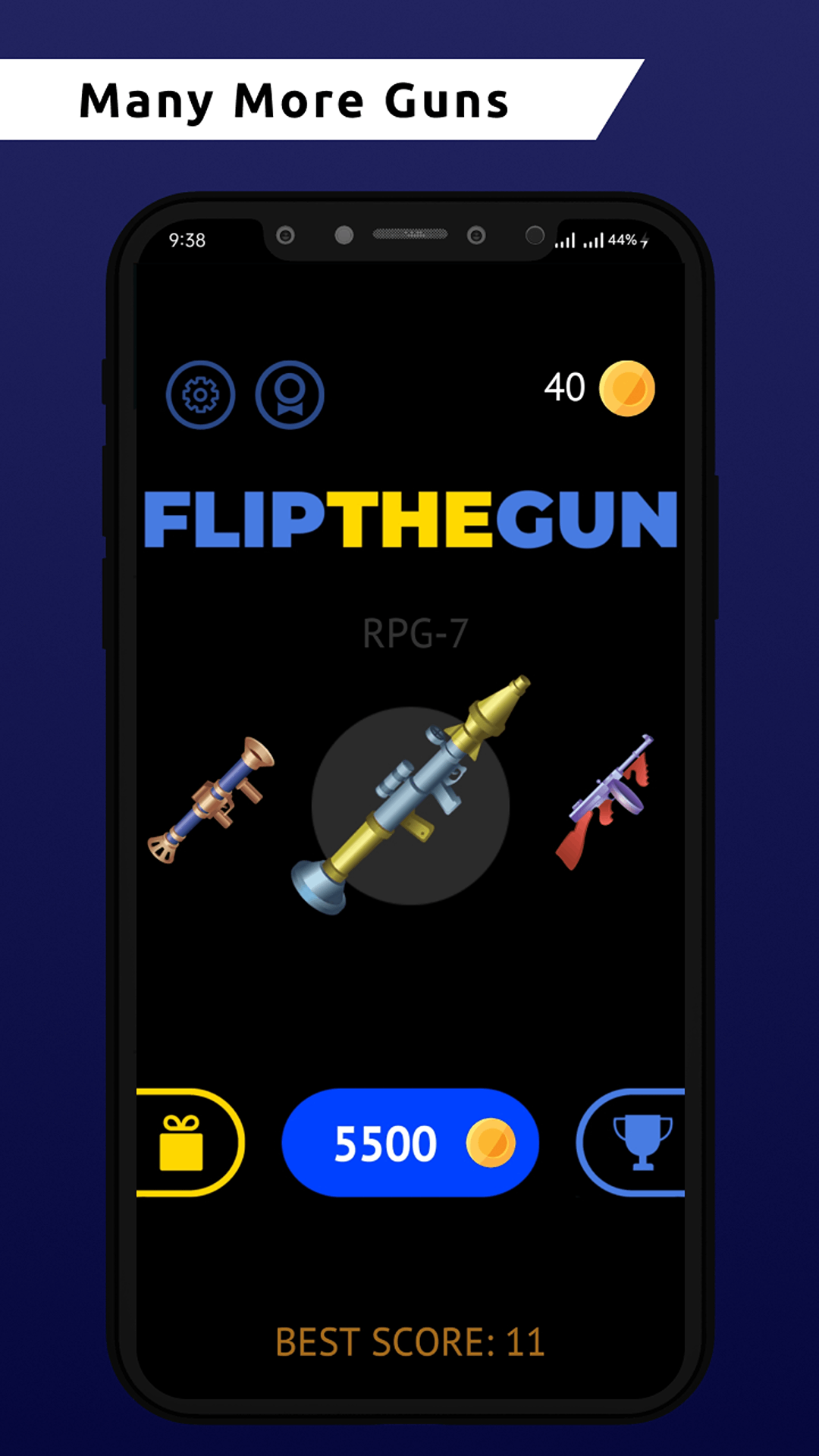 Screenshot of Gun Flipper: Flip Offline Game