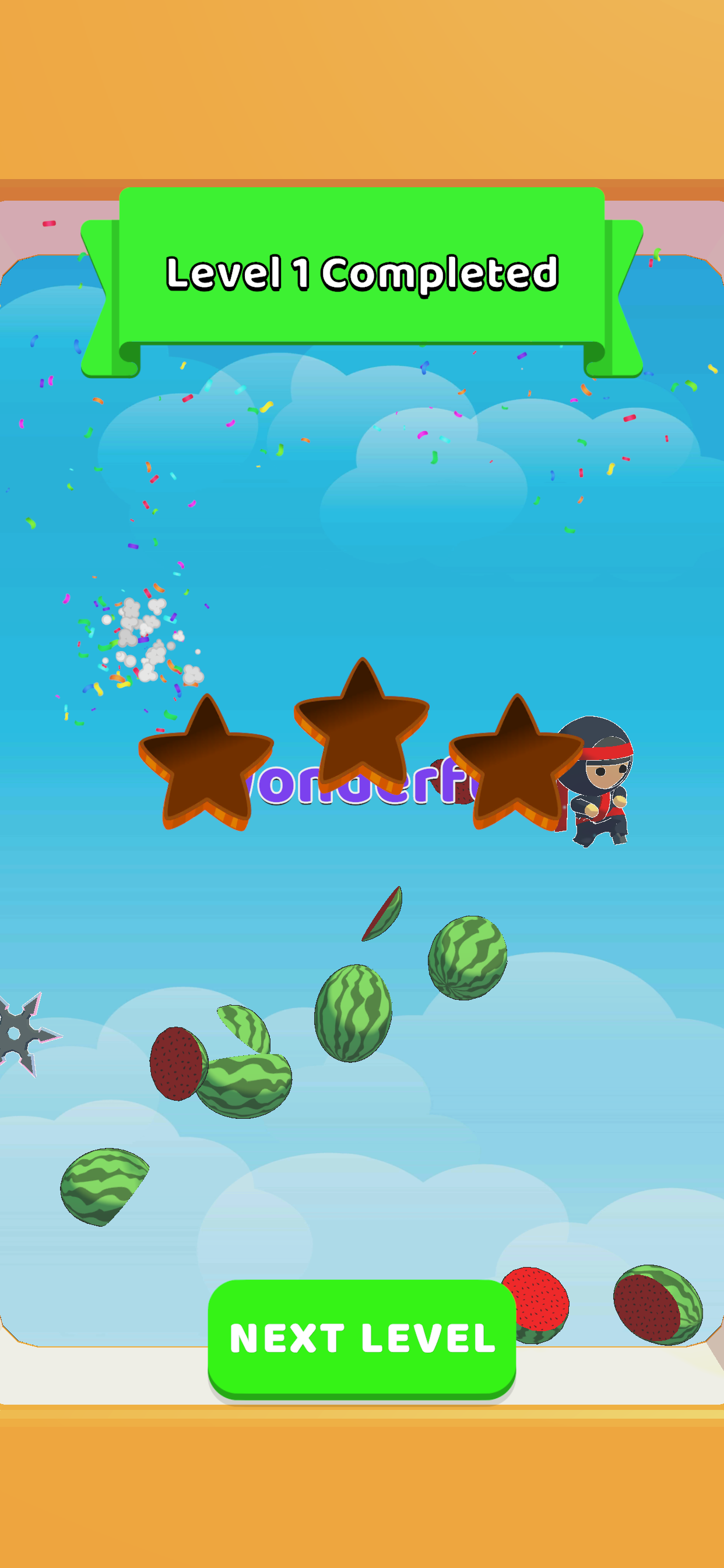 Cuplikan Layar Game Angry Ninja