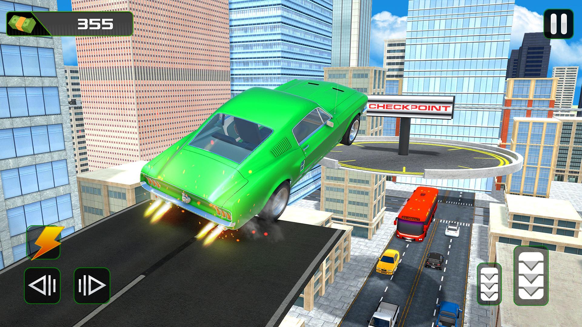 Captura de Tela do Jogo Furious Smash Car Hits – Fast Impossible Stunts