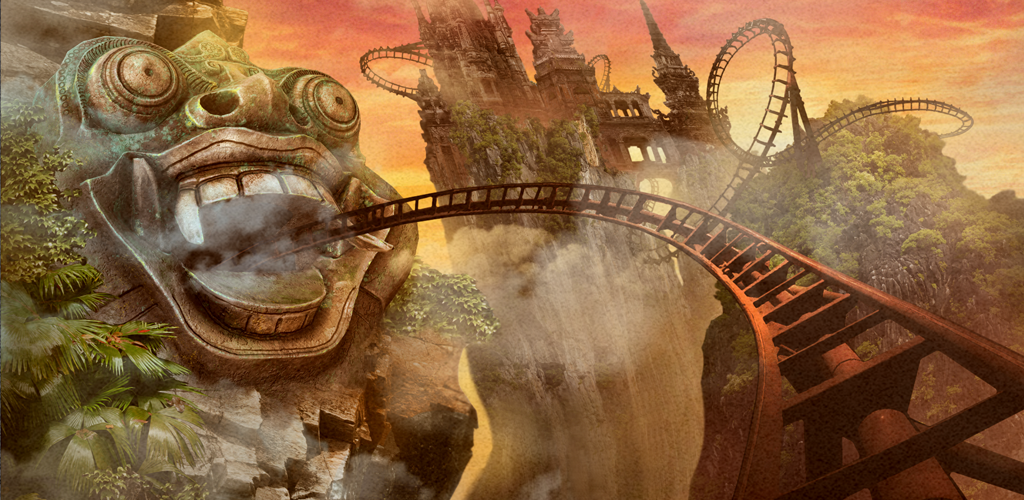Banner of VR Roller Coaster Temple Rider 1.8.1