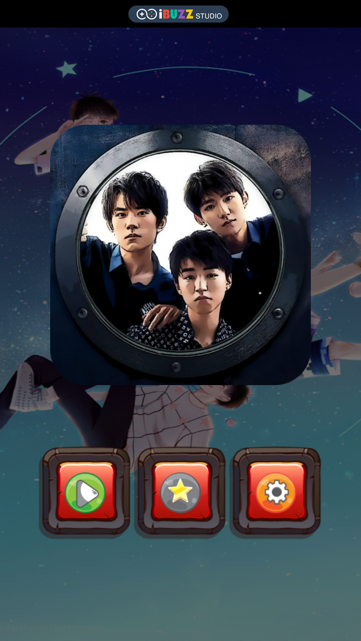 Screenshot of TFBoys Pictures Tiles Puzzle Game ♥