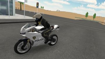 Police Motorbike Road Rider Game Screenshot