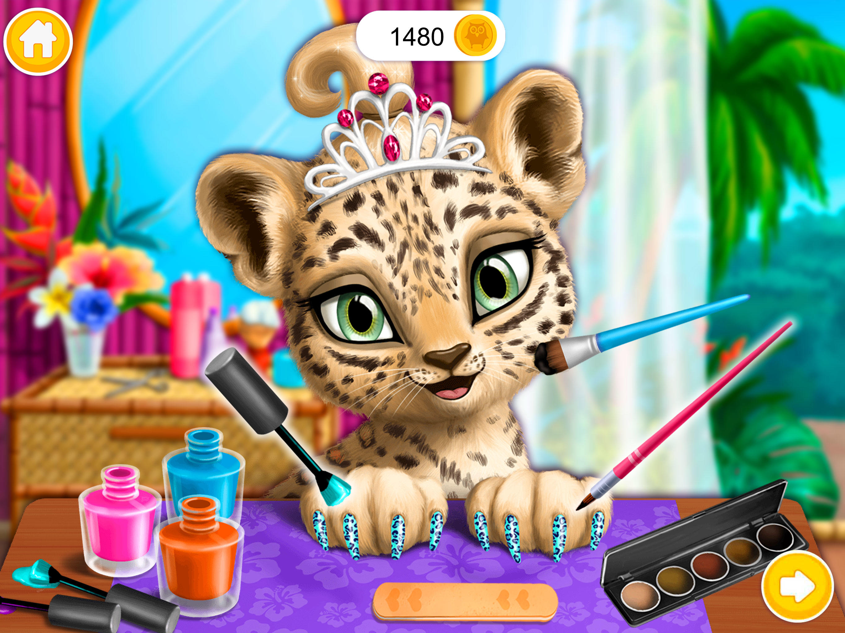 Baby Jungle Animal Hair Salon ゲームのスクリーンショット
