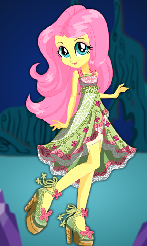 Cuplikan Layar Game Dress Up Fluttershy 2