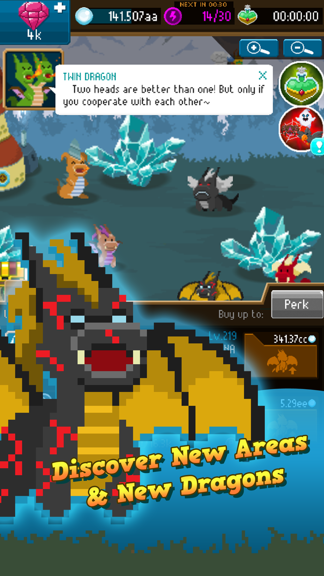 Dragon Keepers - Fantasy Clicker Game 게임 스크린샷