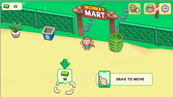 Captura de Tela do Jogo Market Simulator Monkey Mart