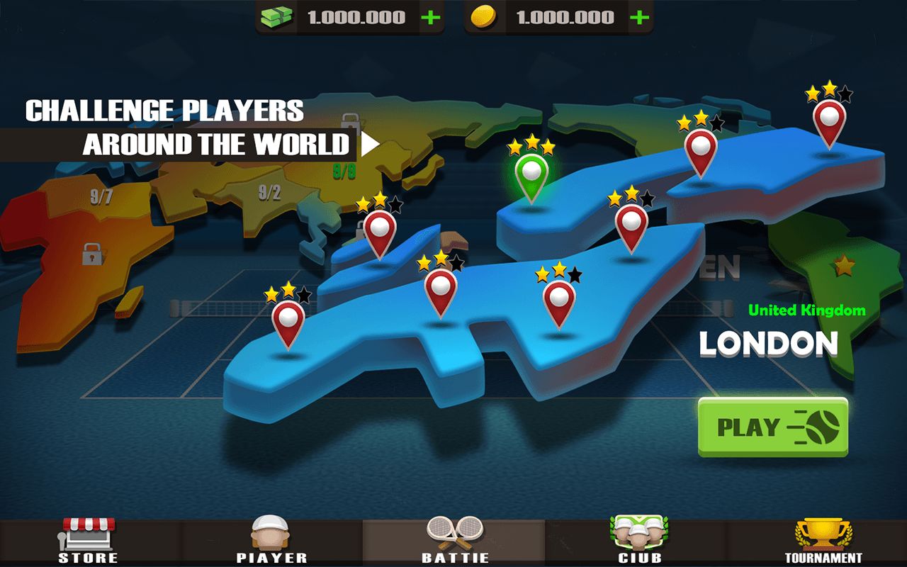 Screenshot of Pocket Tennis League