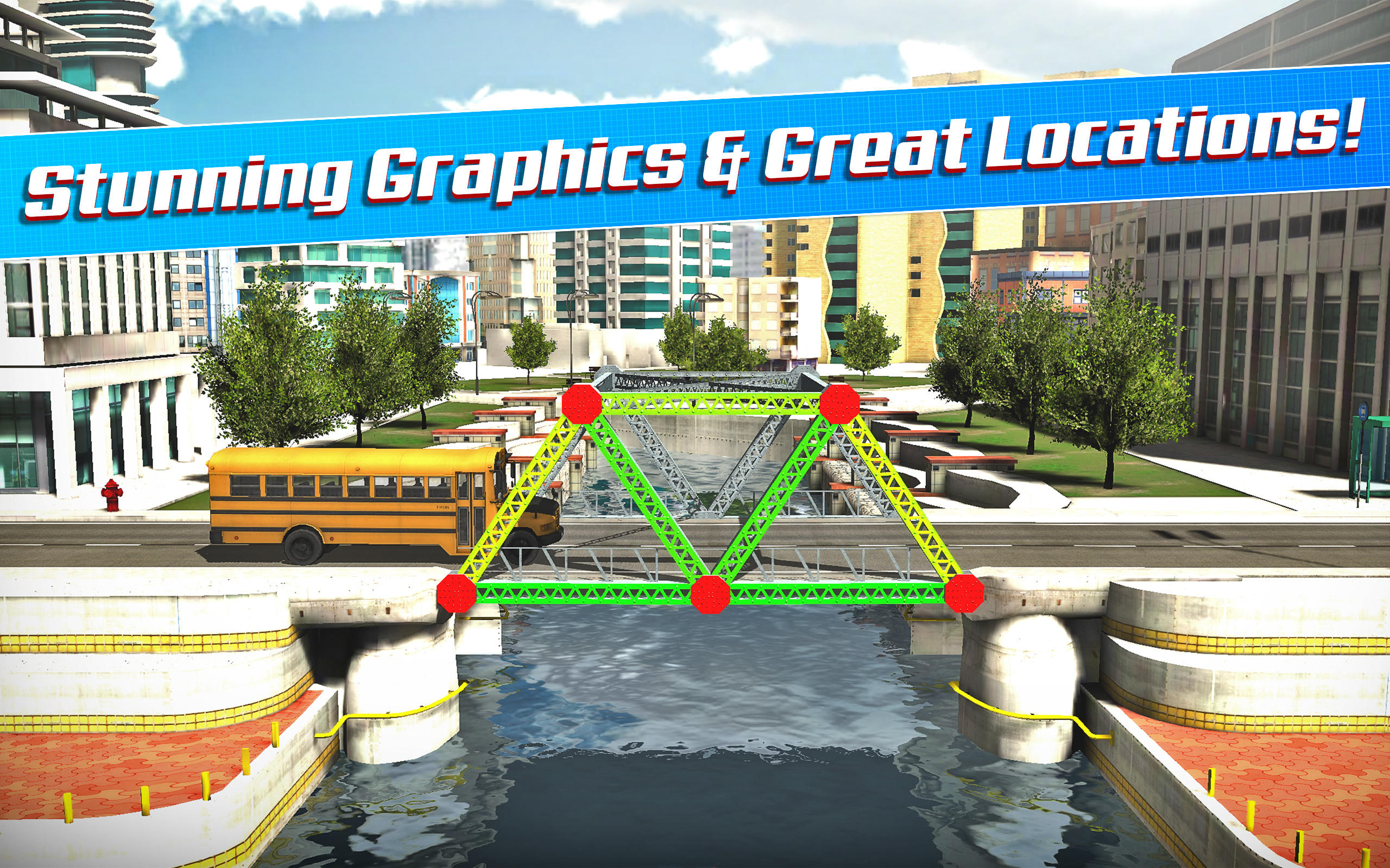 Bridge Construction Simulator Game Screenshot