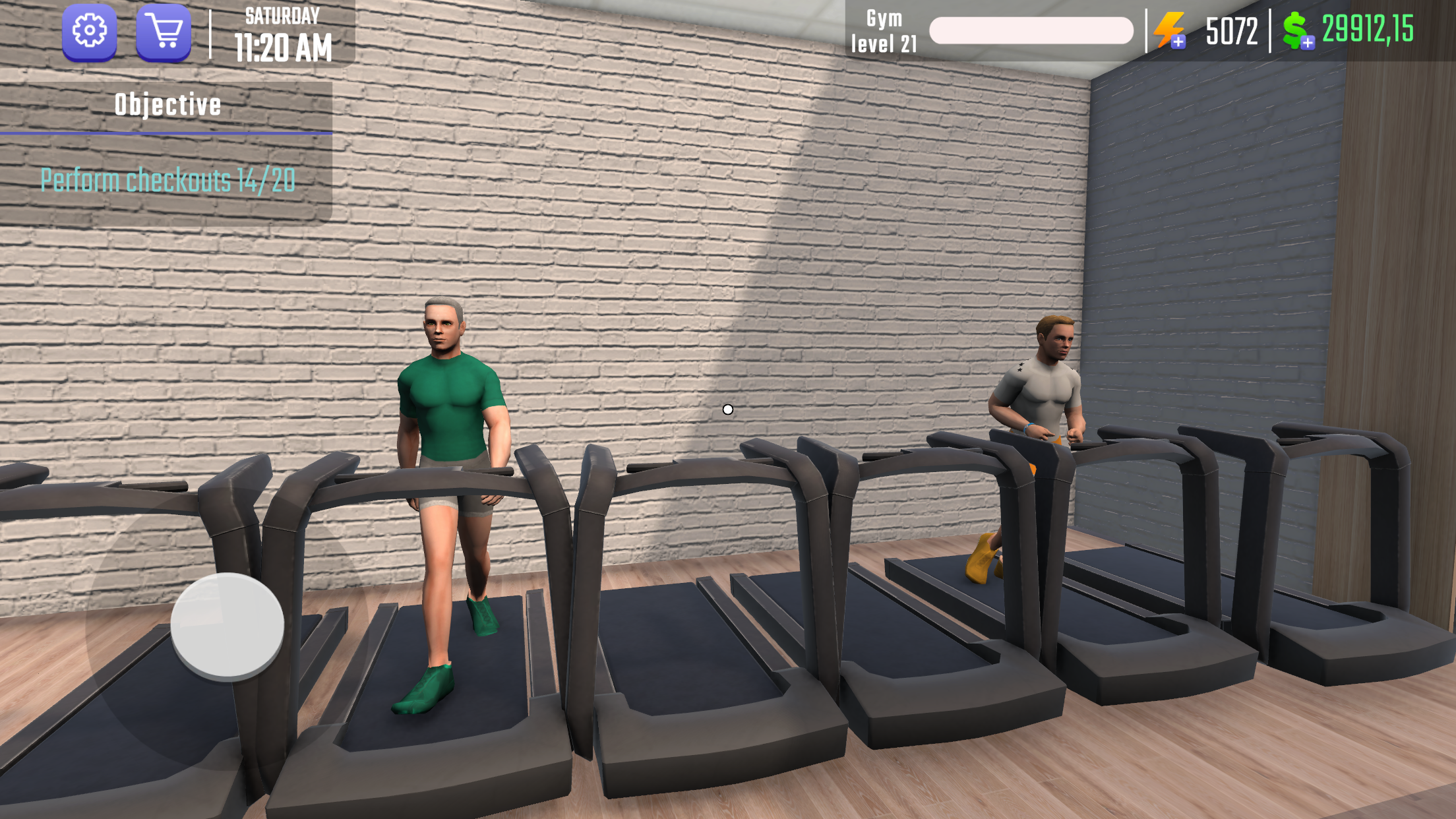 Gym Simulator 3D Fitness Store Game Screenshot
