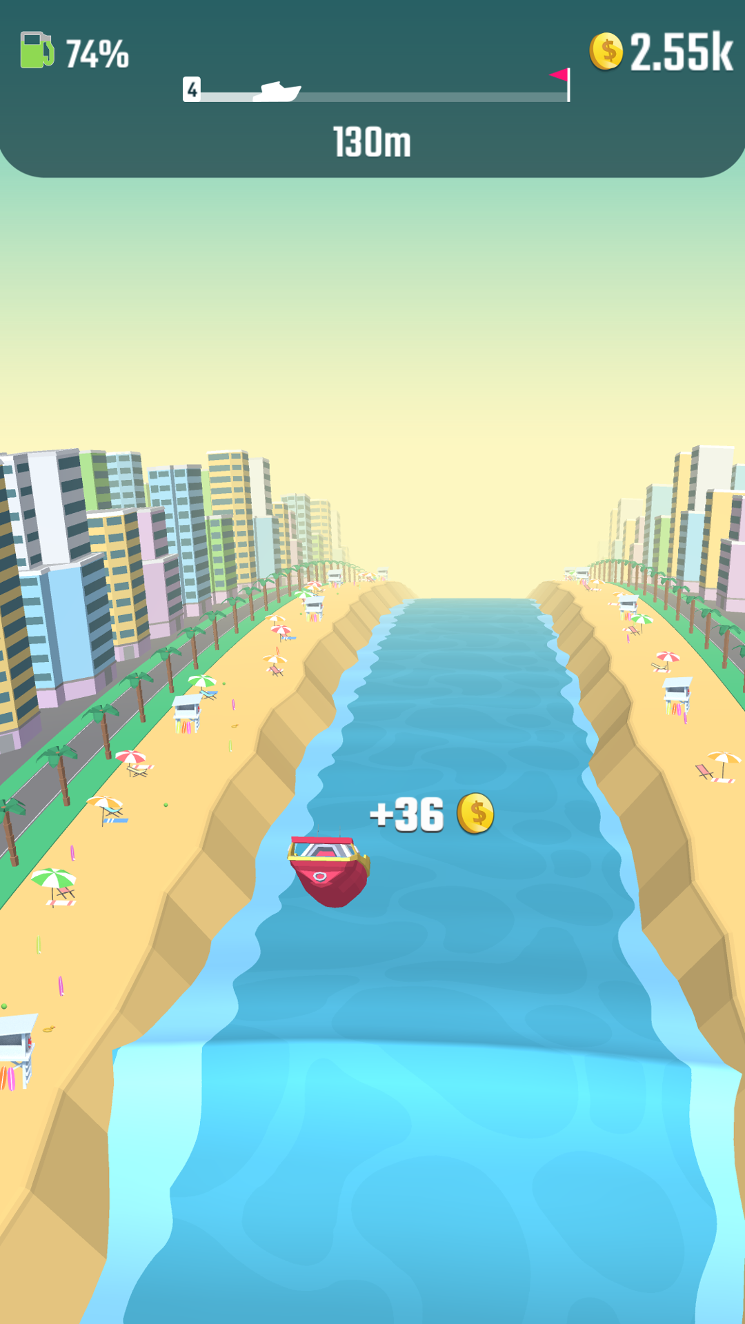 Скриншот игры Flippy Boat