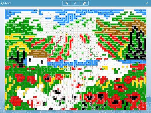 Screenshot of the video of Link-a-Pix: Nonogram Links