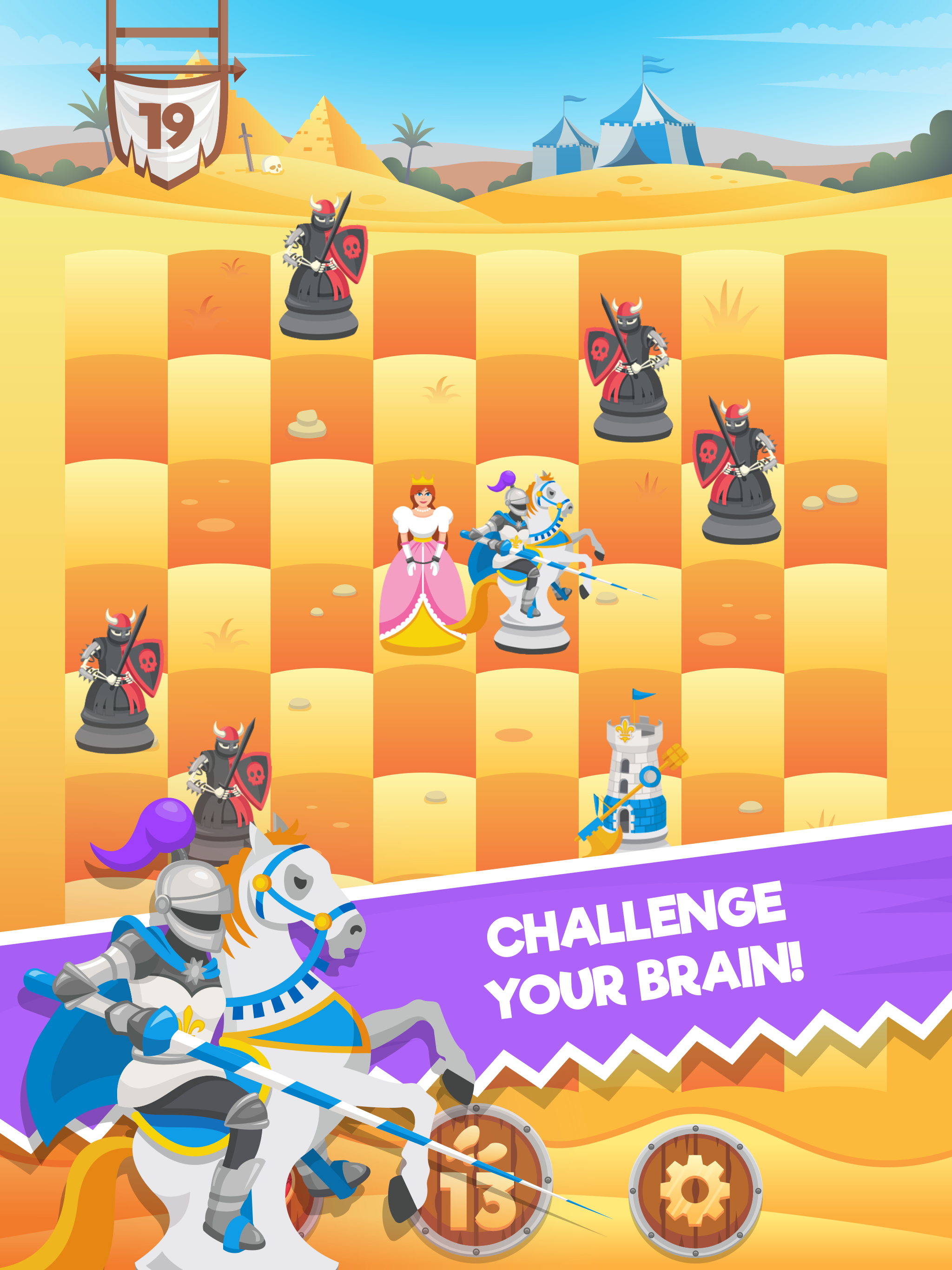 Knight Saves Queen Game Screenshot