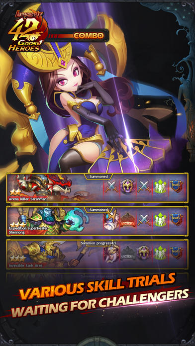 Legends of 42 Gods and Heroes Game Screenshot