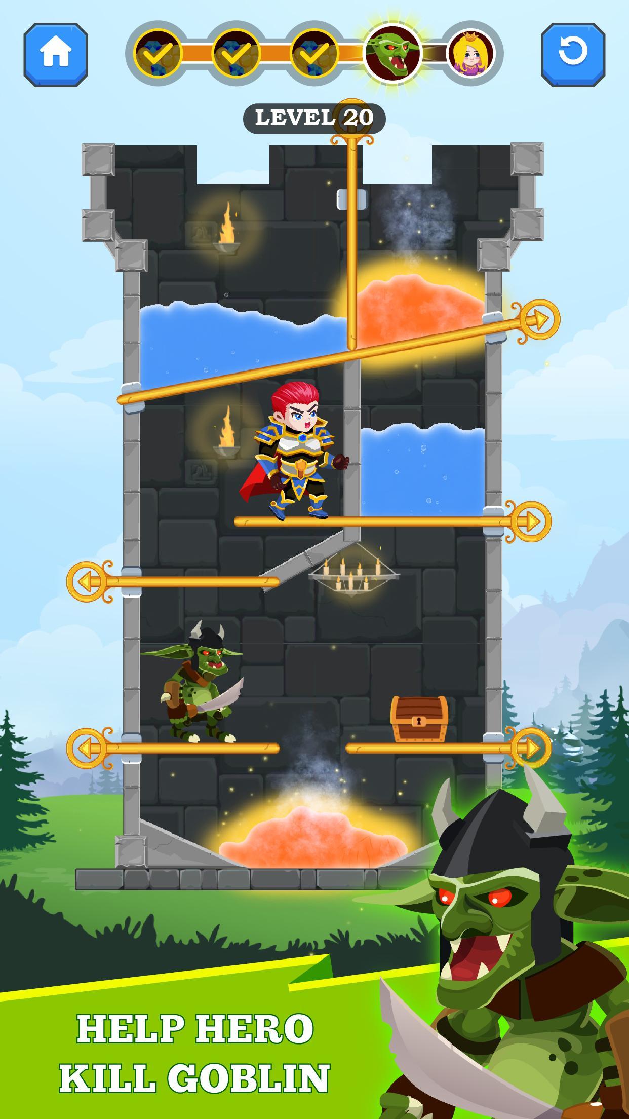 Hero Rescue Game Screenshot