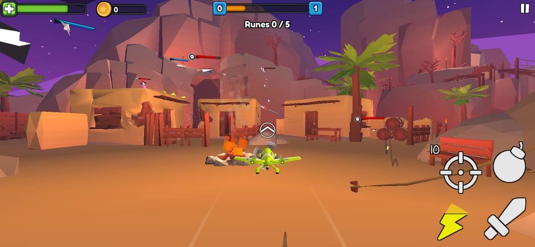 Paper Plane Dogfight 3D screenshot game
