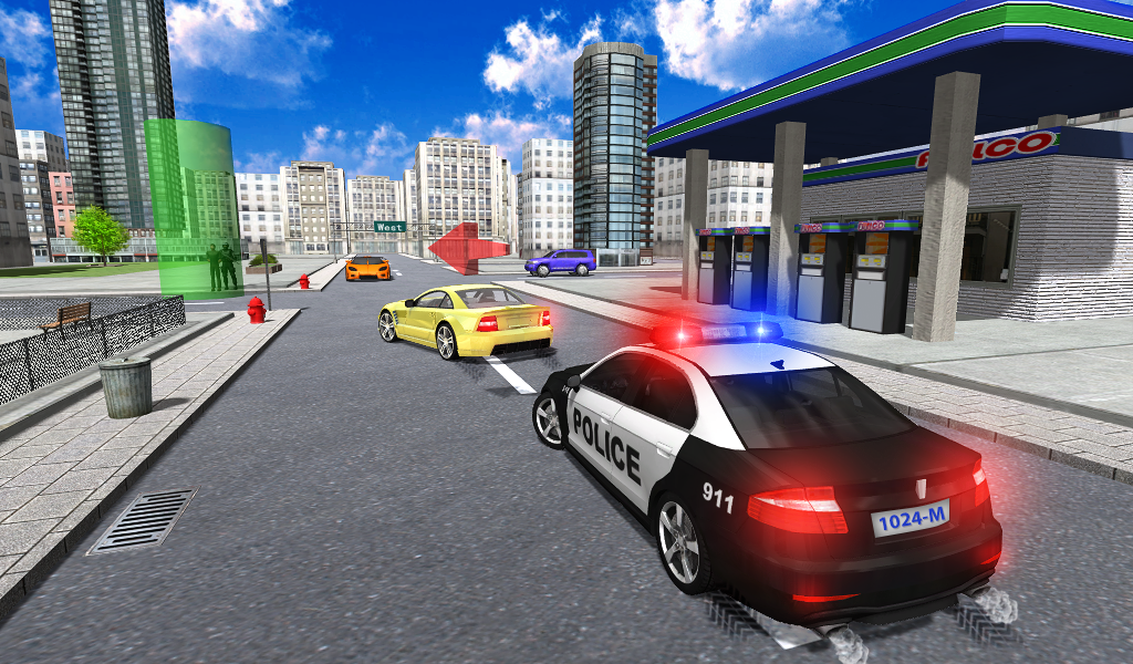 Screenshot 1 of Città del conducente di auto della polizia 