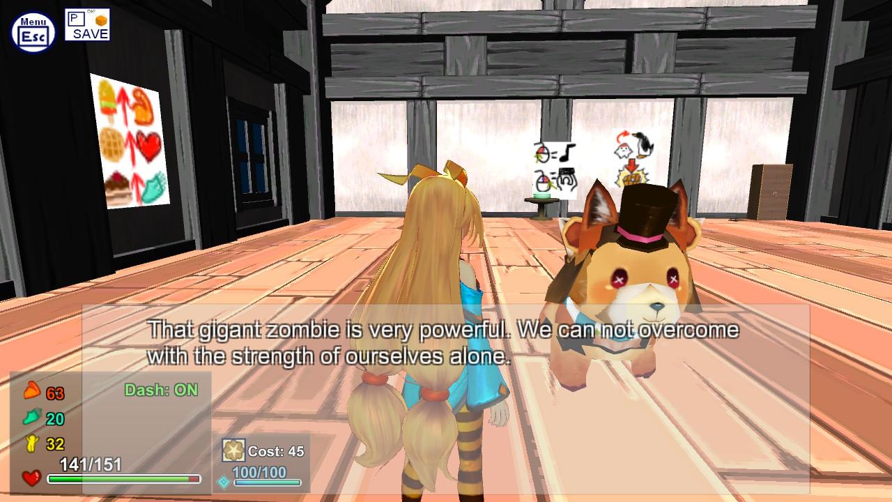 Screenshot of Attack of the Gigant Zombie vs Unity chan