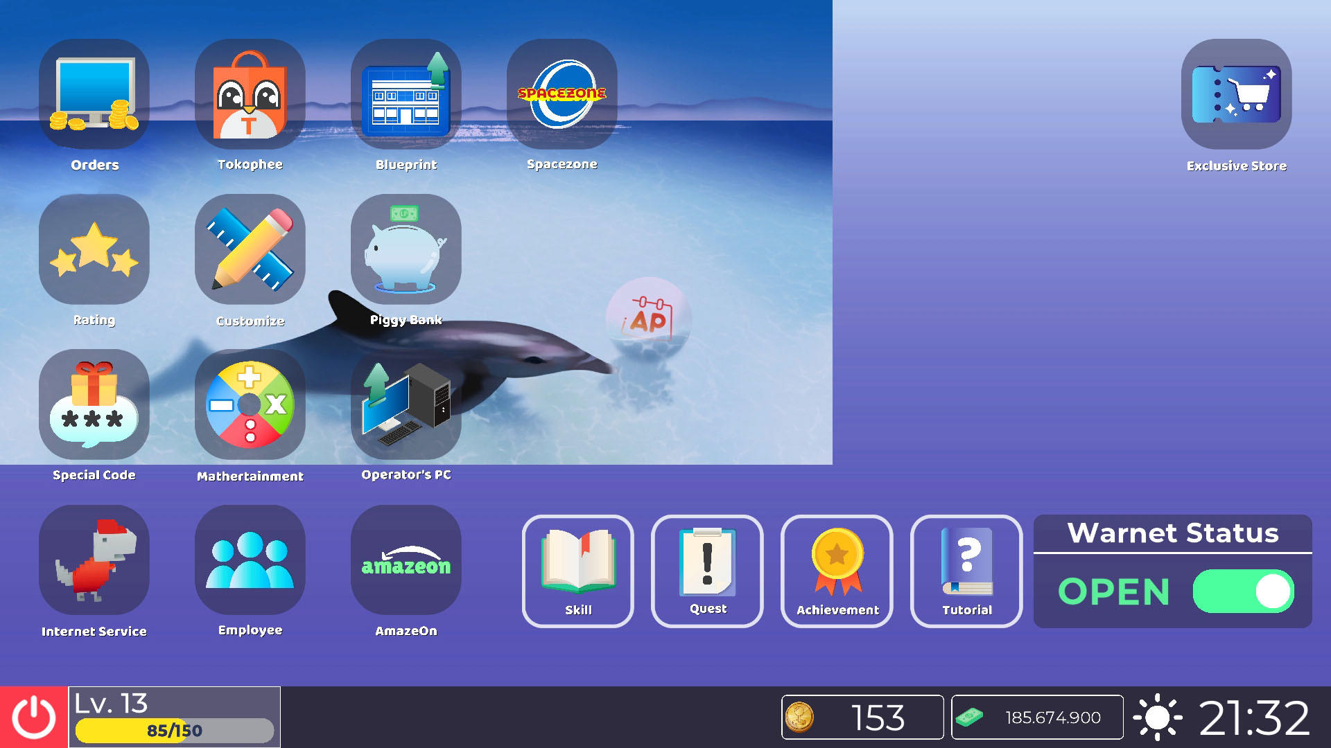 Gaming Cafe Life Game Screenshot