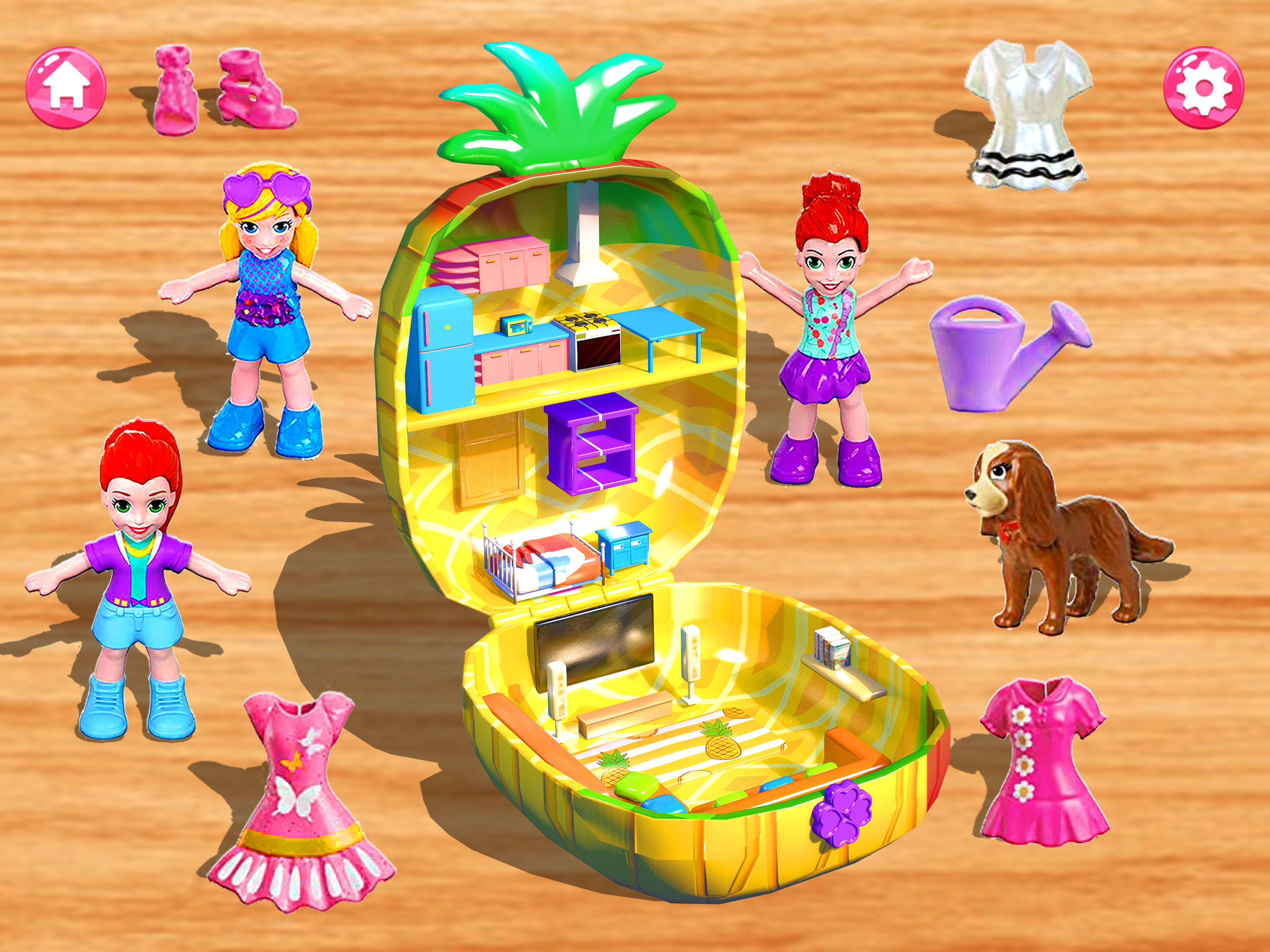 Cuplikan Layar Game Surprise Doll House Girl Games