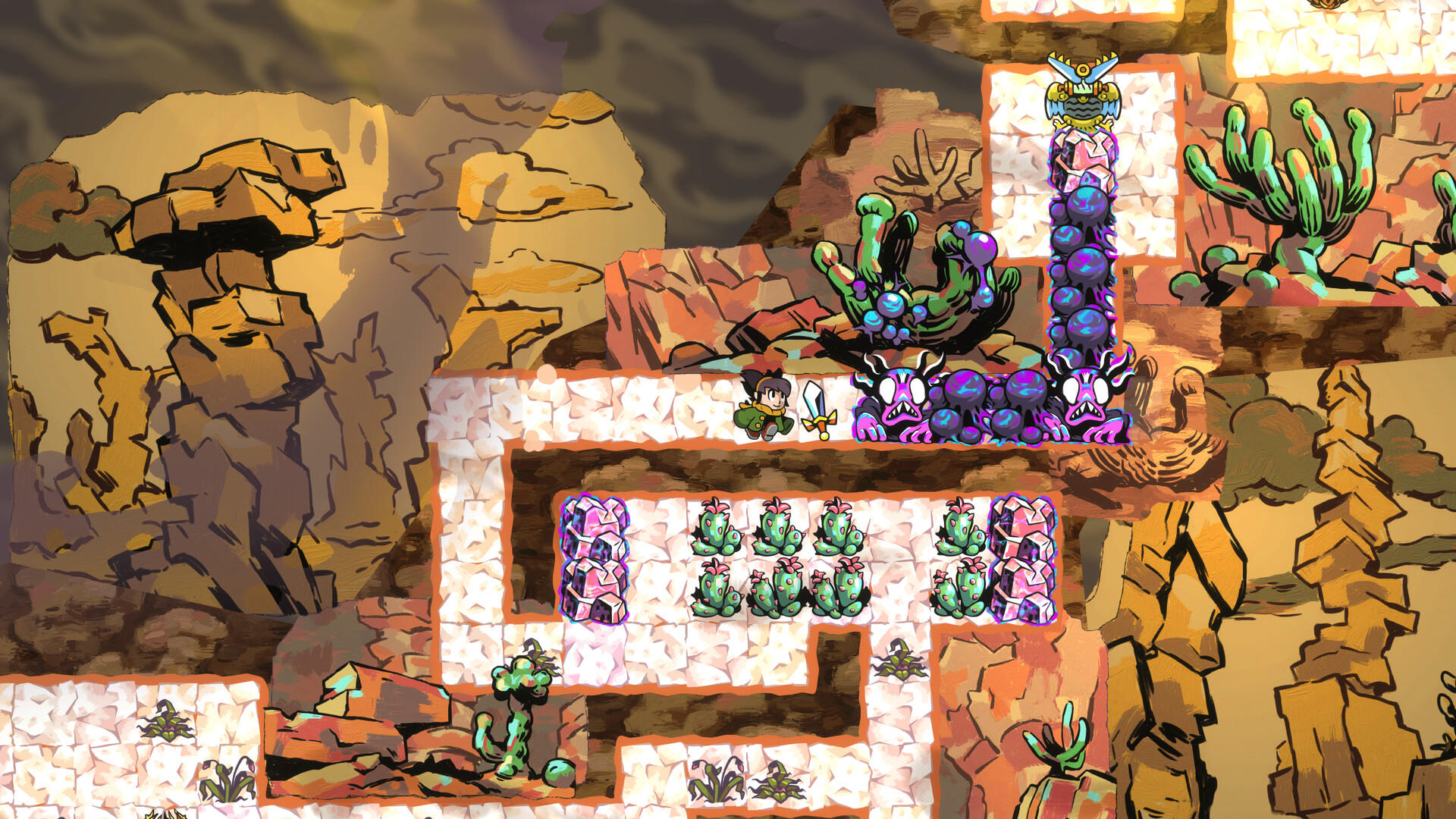 Arranger: A Role-Puzzling Adventure Game Screenshot
