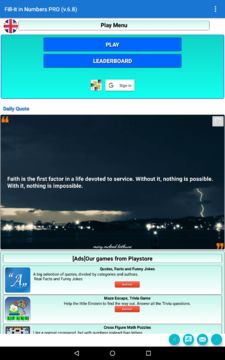 Fill-it ins number puzzles PRO Game Screenshot