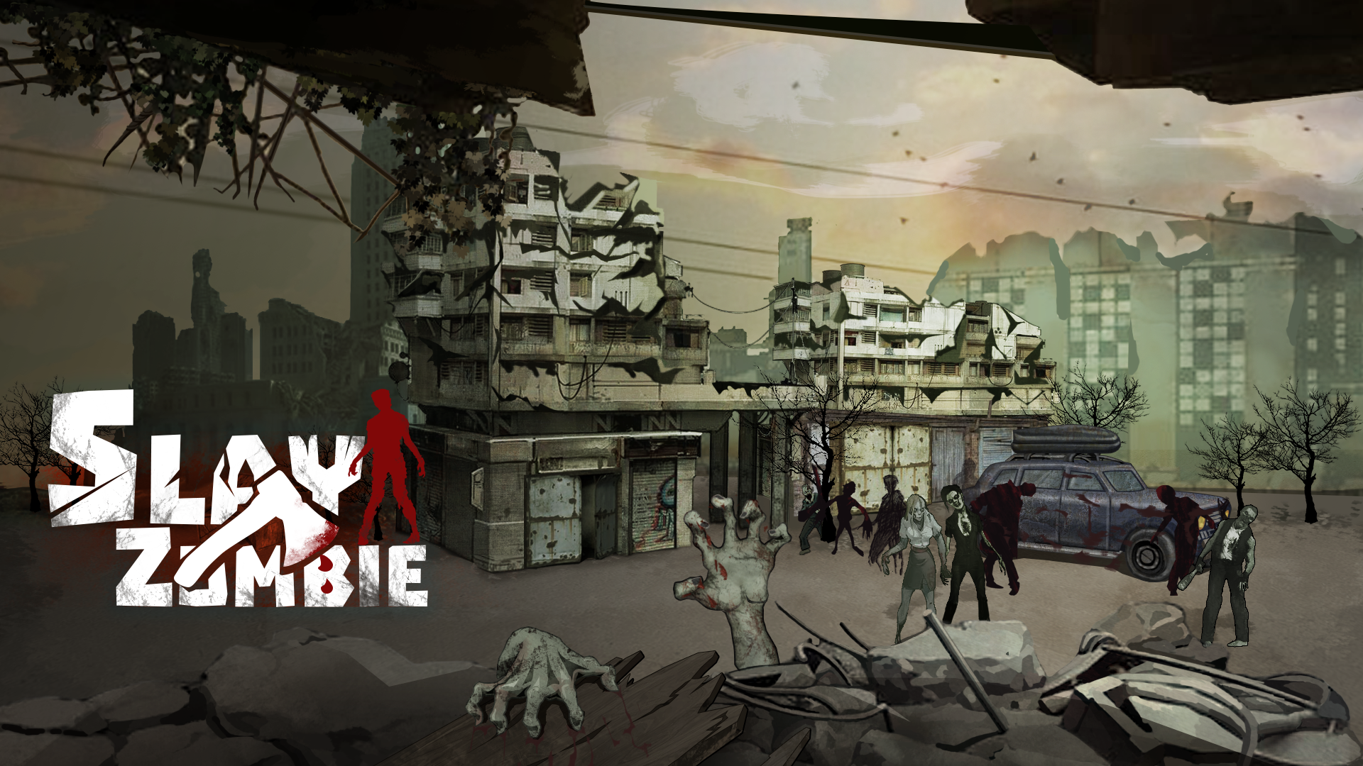 Banner of Slay Zombie:Card Game 