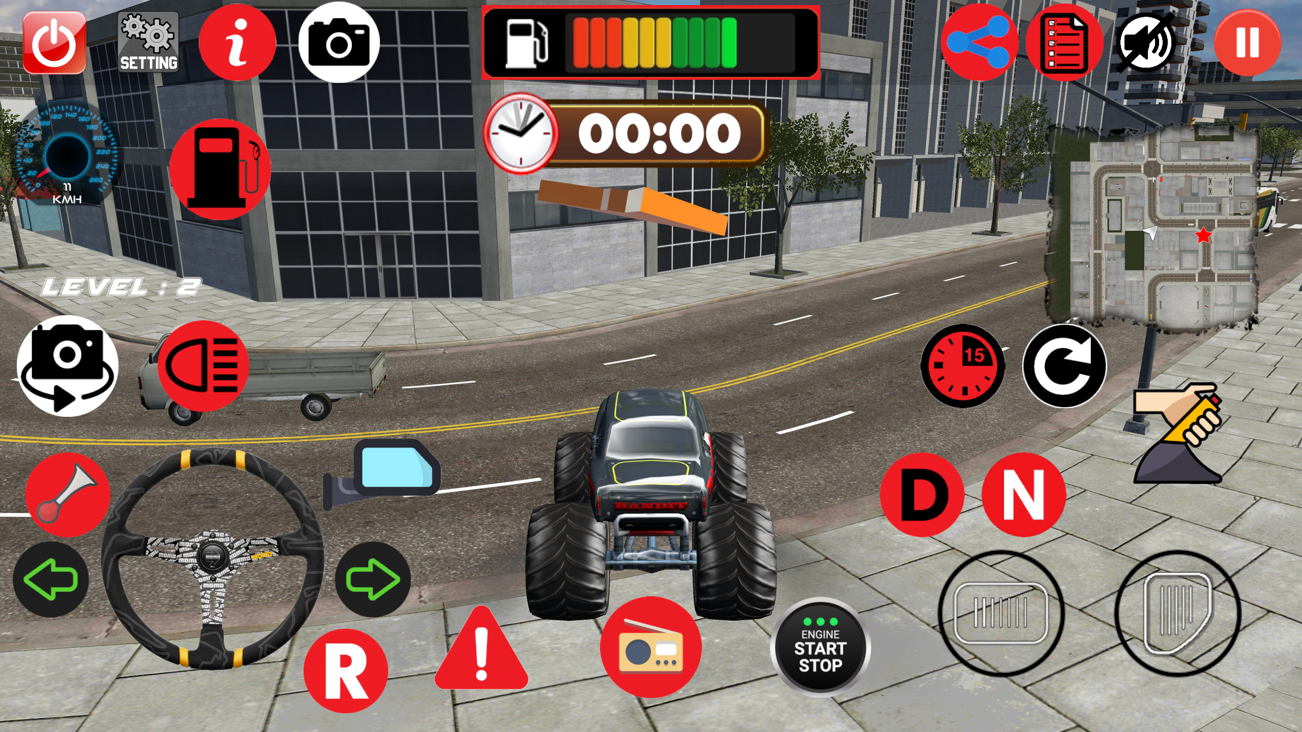 Carlos Monster Truck Parking Game Screenshot
