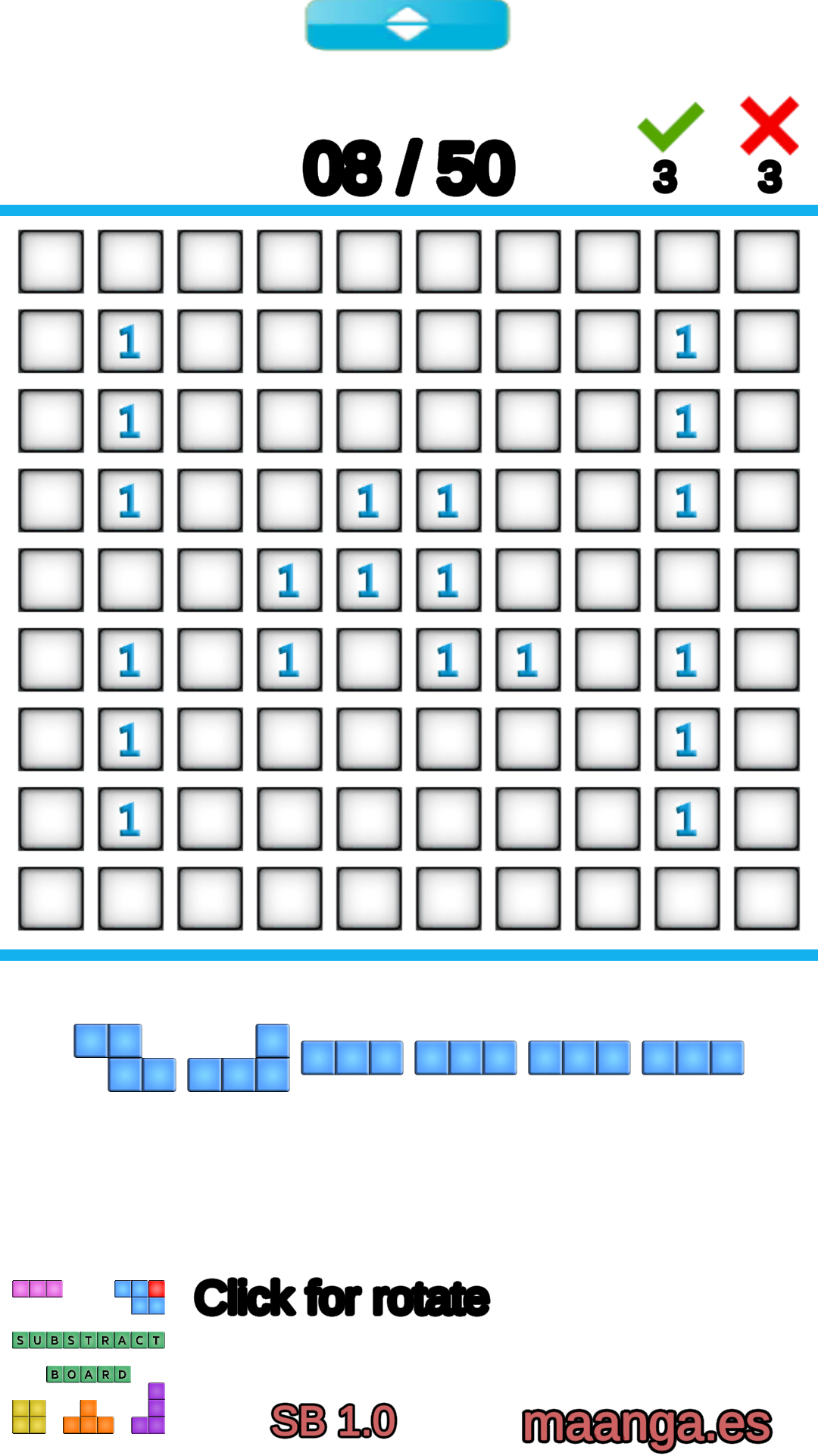 SubstractBoard Game Screenshot