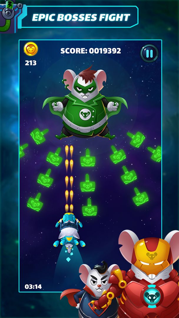 Screenshot of Cat Shooter: Space Attack