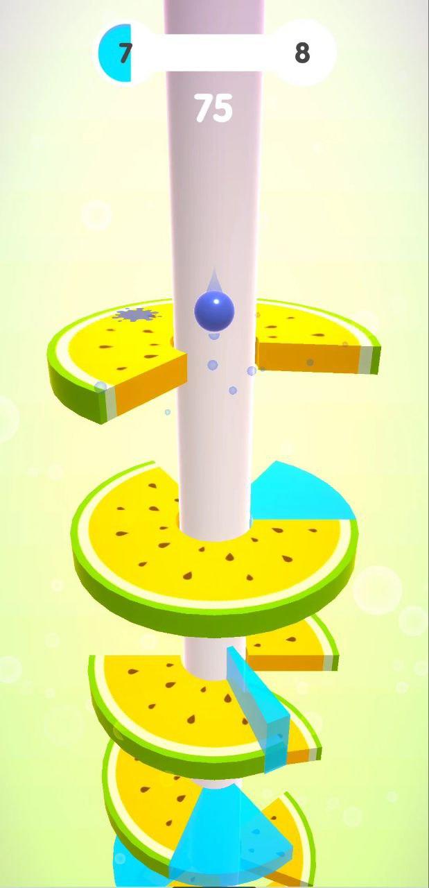 Helix Fruit Jump Adventure Game Screenshot