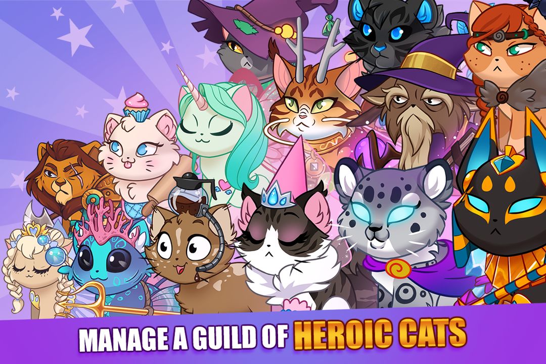Castle Cats - Idle Hero RPG ภาพหน้าจอเกม