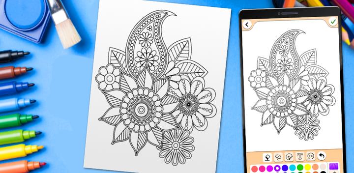 Banner of Mandala Coloring Pages 18.4.4