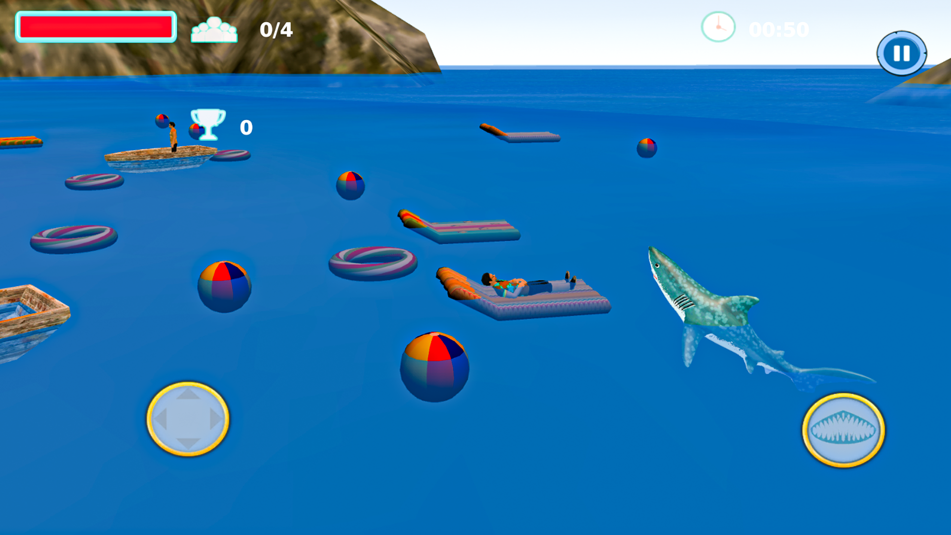 Shark Attack - Hunting Game 게임 스크린샷