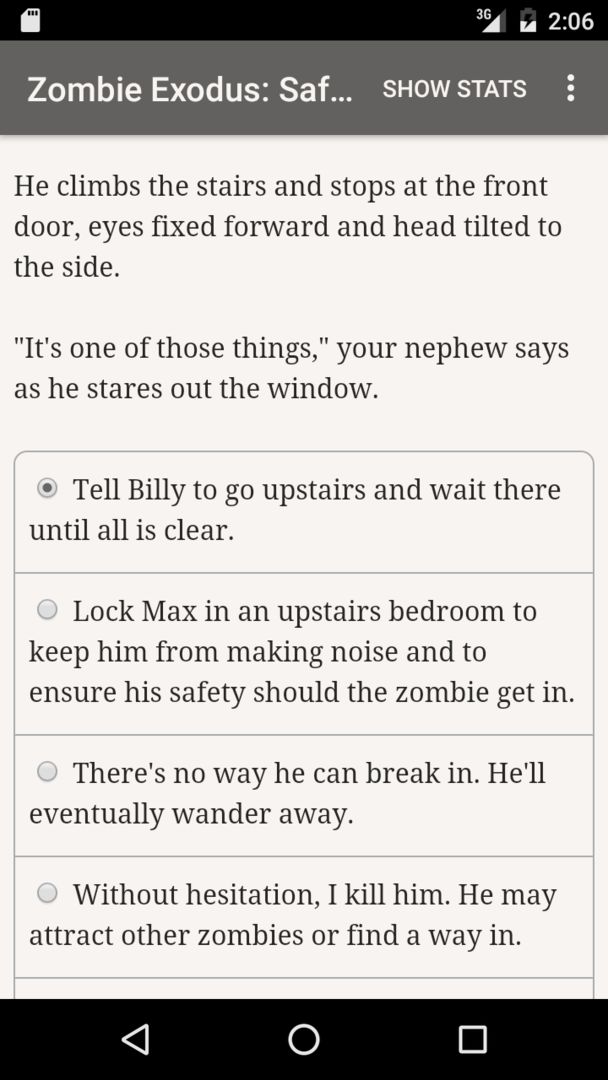 Screenshot of Zombie Exodus: Safe Haven