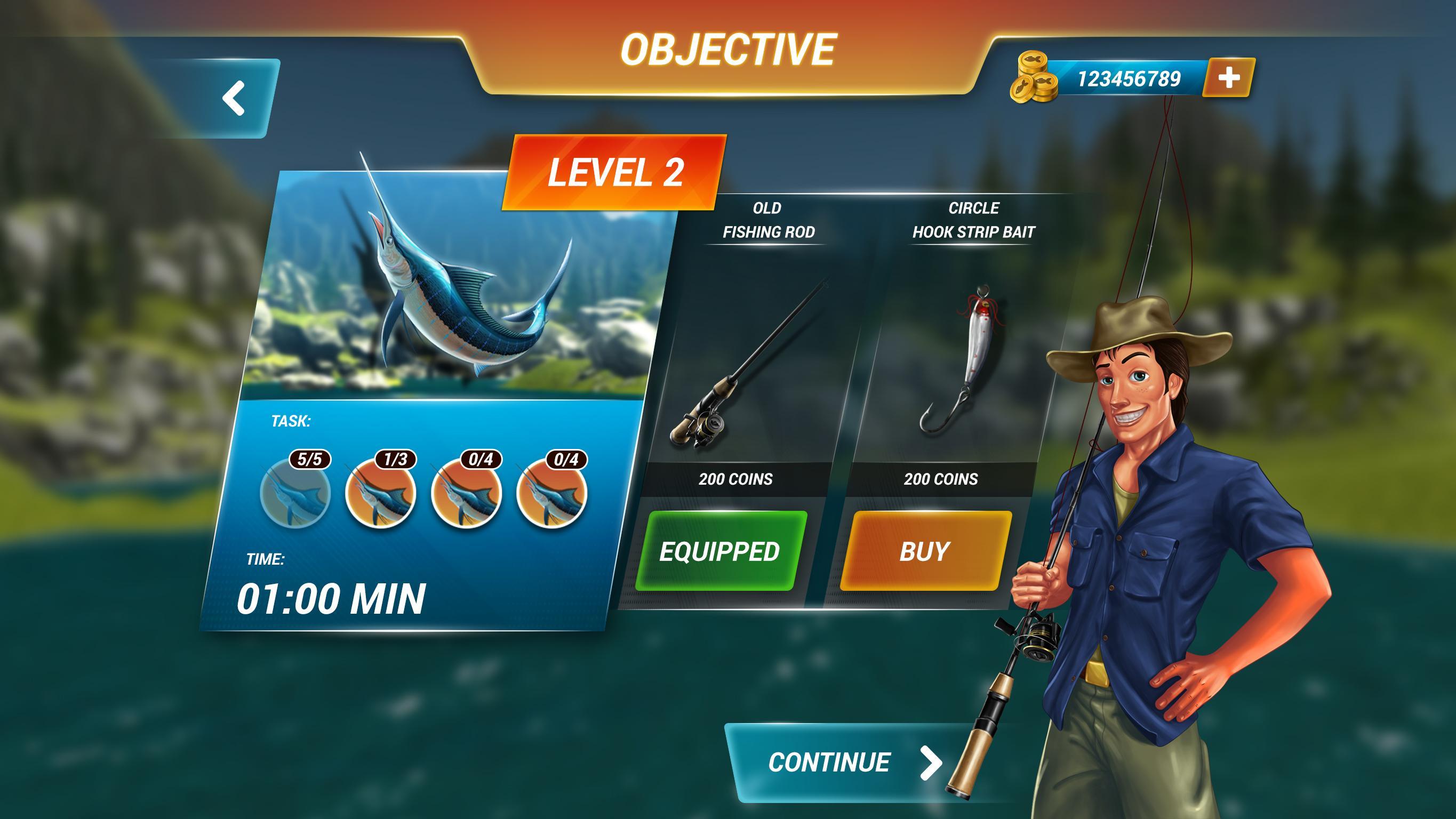 Fishing Deep Sea Simulator 3D Game Screenshot