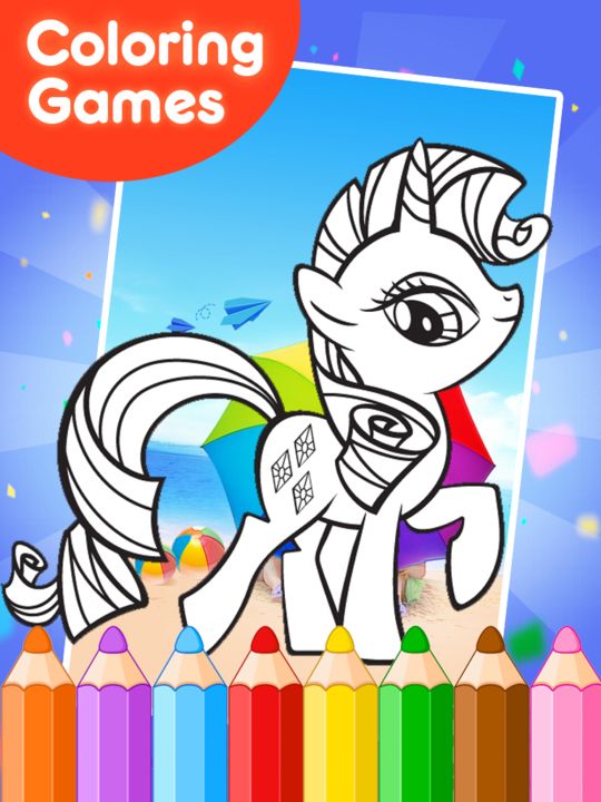 Coloring Book for Little Pony Game Screenshot
