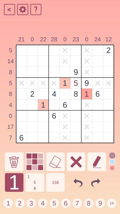 Sandwich Sudoku 게임 스크린 샷
