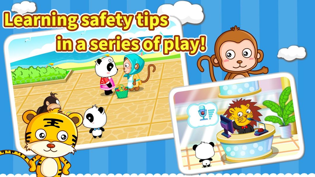 Little Panda Travel Safety screenshot game