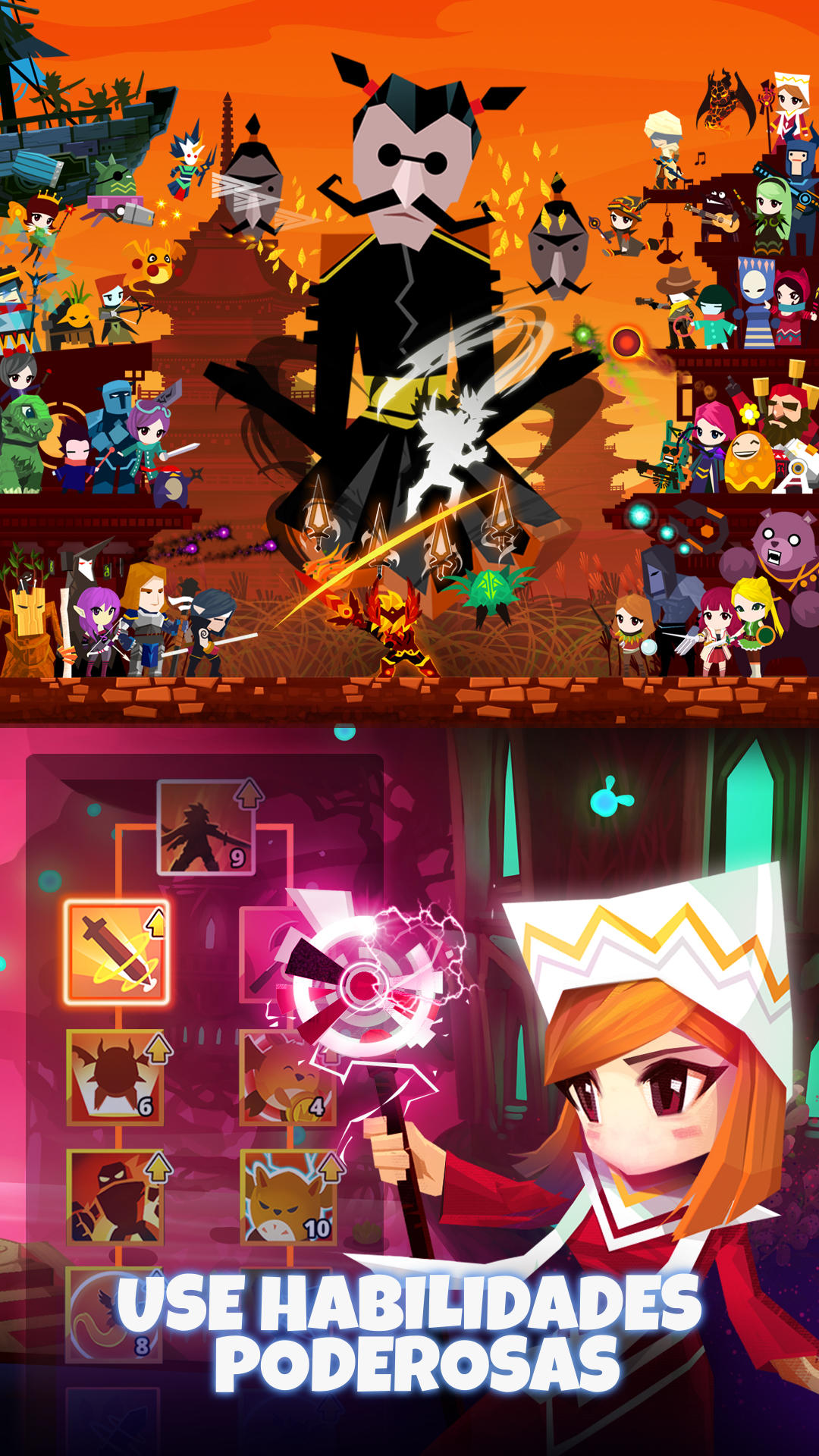 Captura de Tela do Jogo Tap Titans 2 - jogo de click